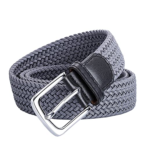 Image of AGEA Elastic Stretch Woven Braided Waist Belt for Men and Women