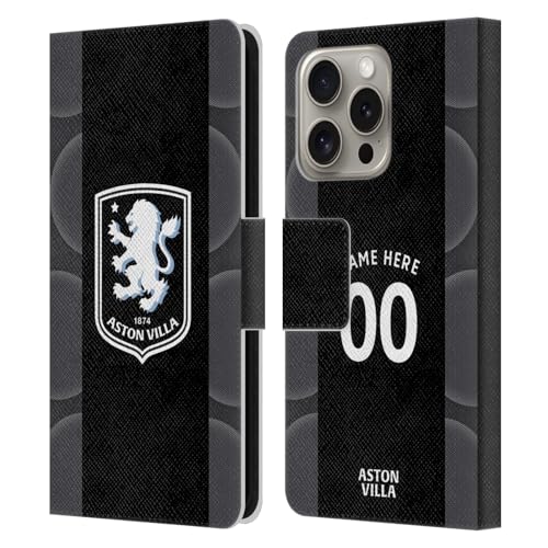Étui Aston Villa FC iPhone 16 Pro Head Case Housse Portefeuille Cuir