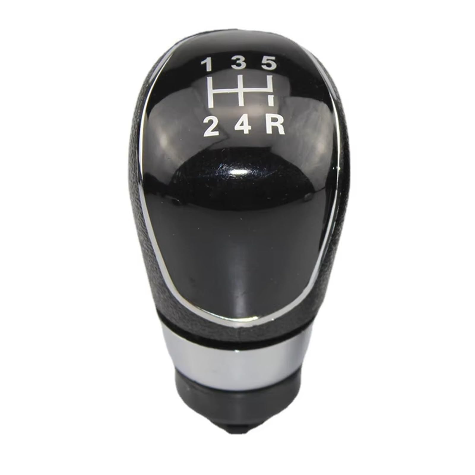 EFDDTBHE Compatible with Focus 2 MK2 FL MK3 MK4 MK7 for Mondeo for Galaxy for Fiesta 5/6 Speed Gear Shift Knob Gaiter Boot Cover Case Collar Shifter Handle(5 Speed Black Knob)