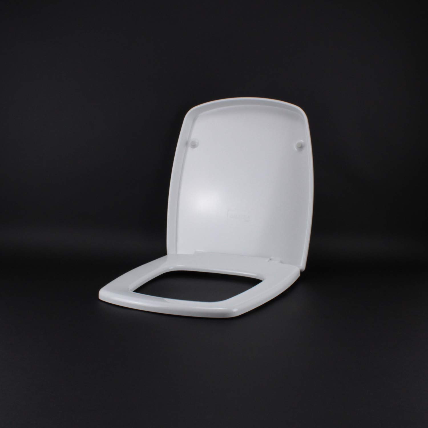 Copriwater per GALASSIA SA02 come ORIGINALE TERMOINDURENTE BIANCO cerniera inox normale