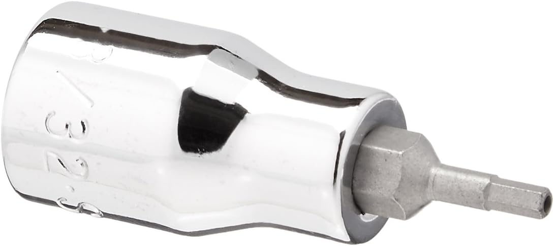 SK Tools USA 3/8" Drive, 3/32", Standard, Chrome Tamper-Proof Hex Bit Socket | 44206