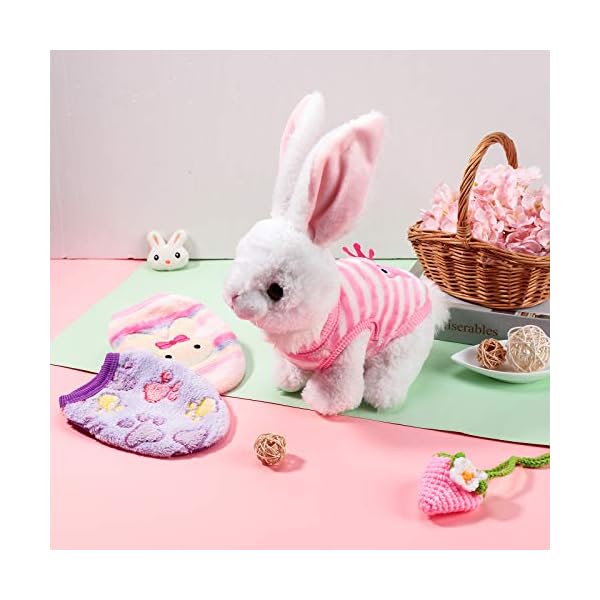 8 pieces warm pet shirts for dog rabbit cat puppy bunny clothes with caterpillar horse star pattern cute soft flannel pet sweater comfortable pet costume boy girl kitten puppy chihuahua animals (xxs) - image 8