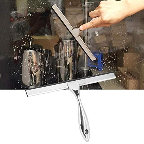 Roestvrijstalen glasreiniger Ruitenwisser Badkamer Glazen tegelschraper met zuignaphaak Vloertrekkers… - Image 7