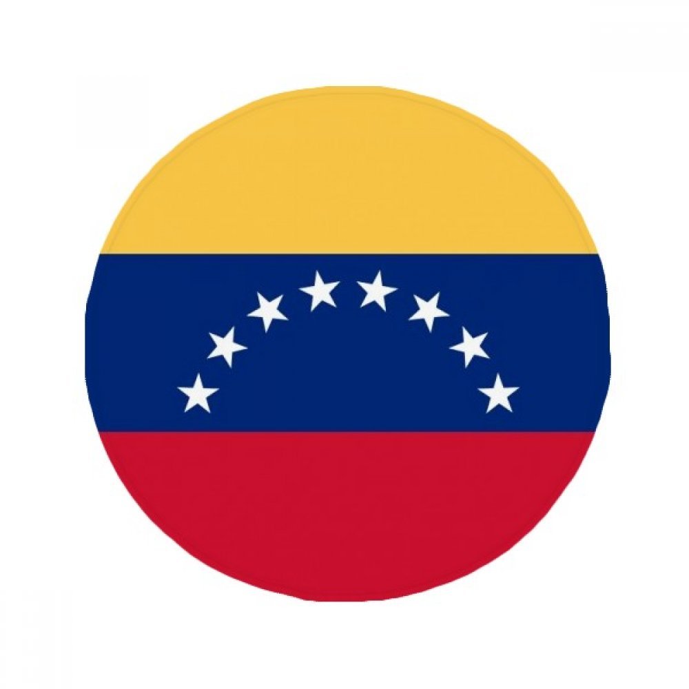 Drapeau national Venezuela tapis de sol rond 50cm idée cadeau
