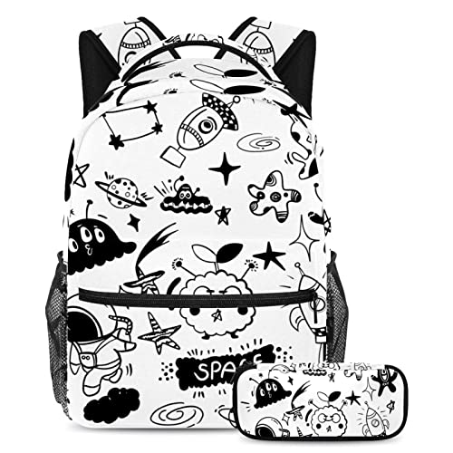 Lot de 2 cartables pour enfants pour explorer l'espace