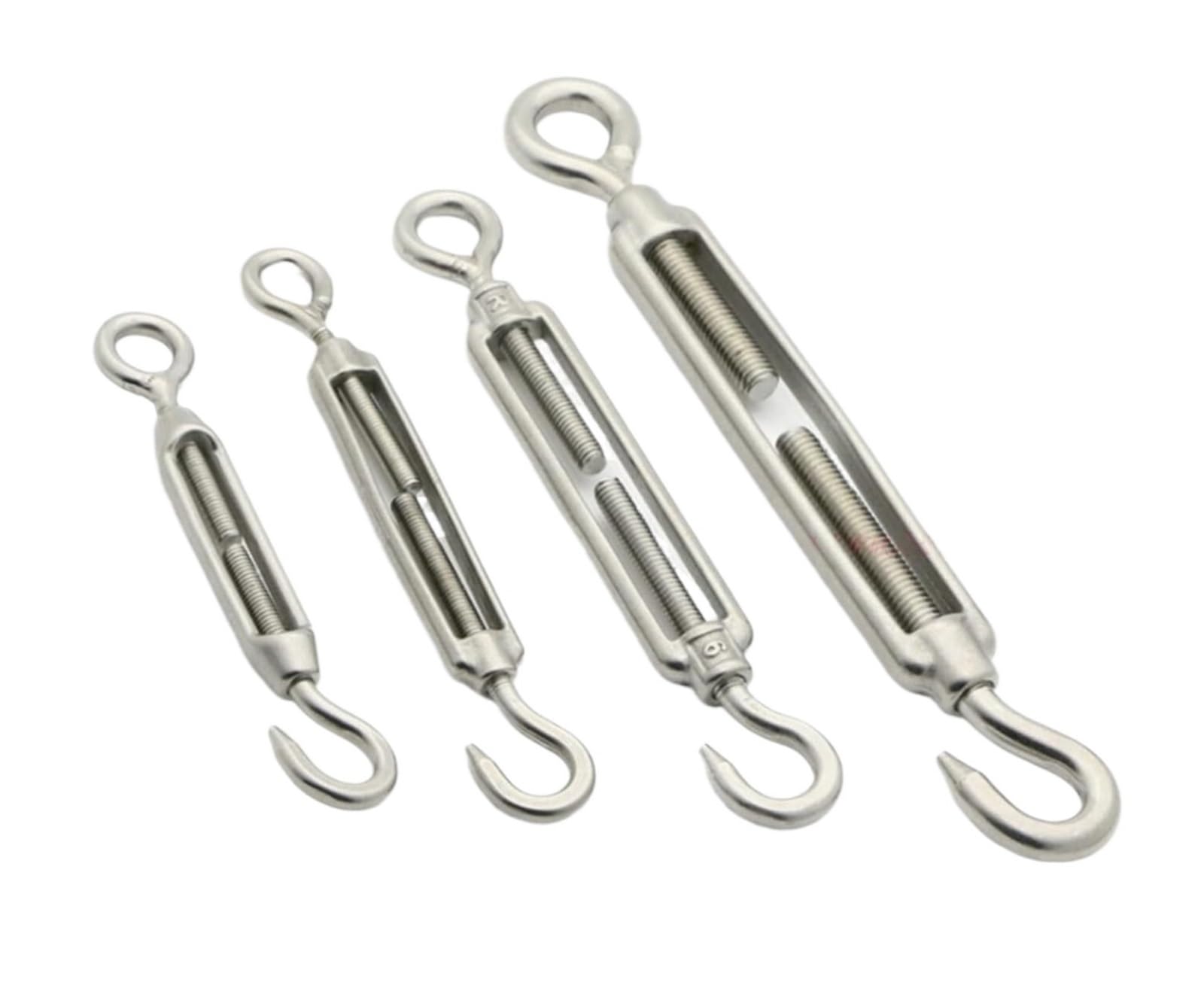 Zfpkxhvmg O To O Adjust Open Turnbuckle, Turnbuckle Bolt Hook Rigging Eye Screw Wire Rope Tensioner(,M5)