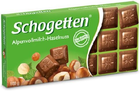 Alpine Milk Hazelnut Chocolate Bar 100g (15-pack)