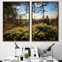 2 Piece Framed Canvas Wall Art Greenlands Canvas Prints Home Artwork Decoration for Living Room,Bedroom - 16
