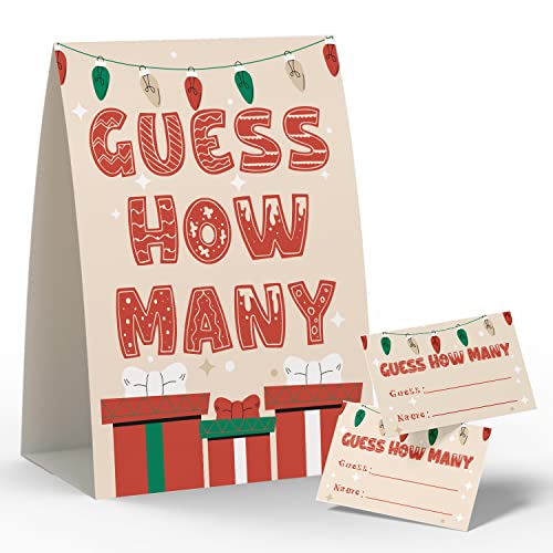 How Many (1 Double-Sided Printing Sing & 50 Game Cards),