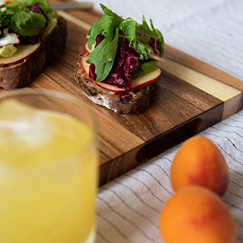 Thirteen Chefs Cutting Boards - Large, Lightweight, 12 X 9 Inch Acacia Wood Chopping Board For Plating, Appetizers, Charcuterie And Kitchen Prep - Portable Cooking Accessories #TOP4