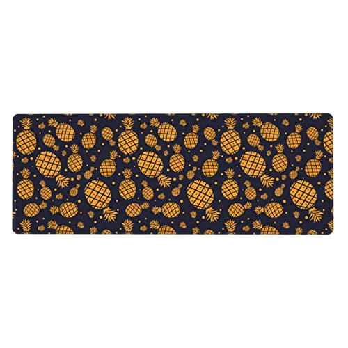 Tapis de souris XXL ananas doré pour éviter les glissements de votre clavier de bureau