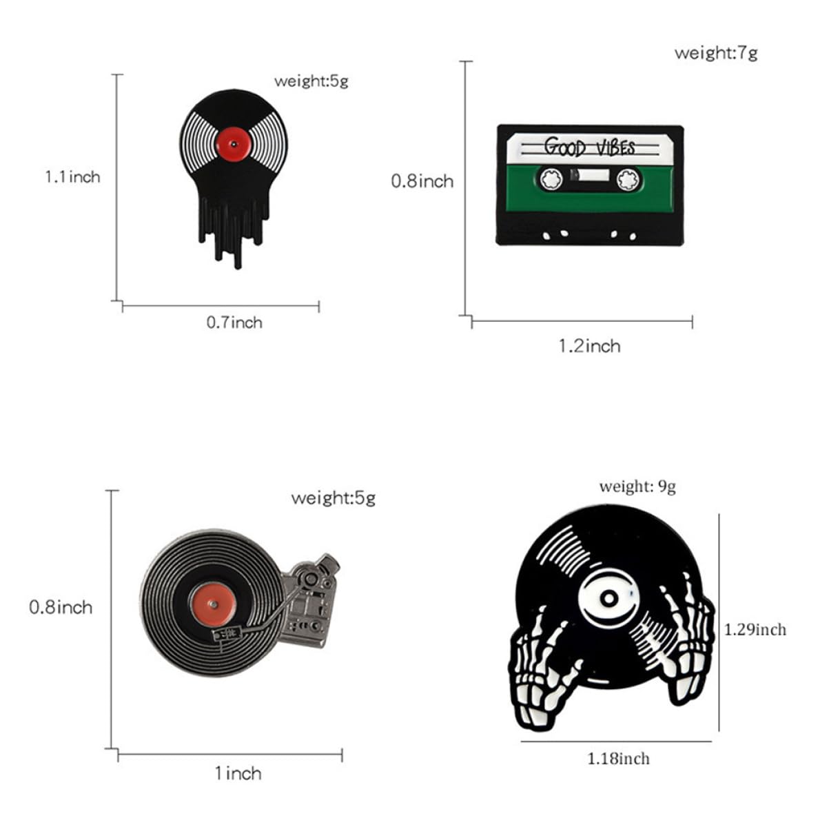 Brosche Heftet Stecknadeln Schnallenring Magnete Magnetband Stifte Abzeichenherstellungsset Ringe Lanyards Abschlussball Corsage Telefon Magnetplatte Legierung