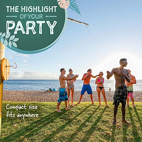 Tiki Toss Ring Toss Game For Adults & Kids - Original Edition - Short Board With String And Hooks For Indoor And Outdoor Games #TOP6