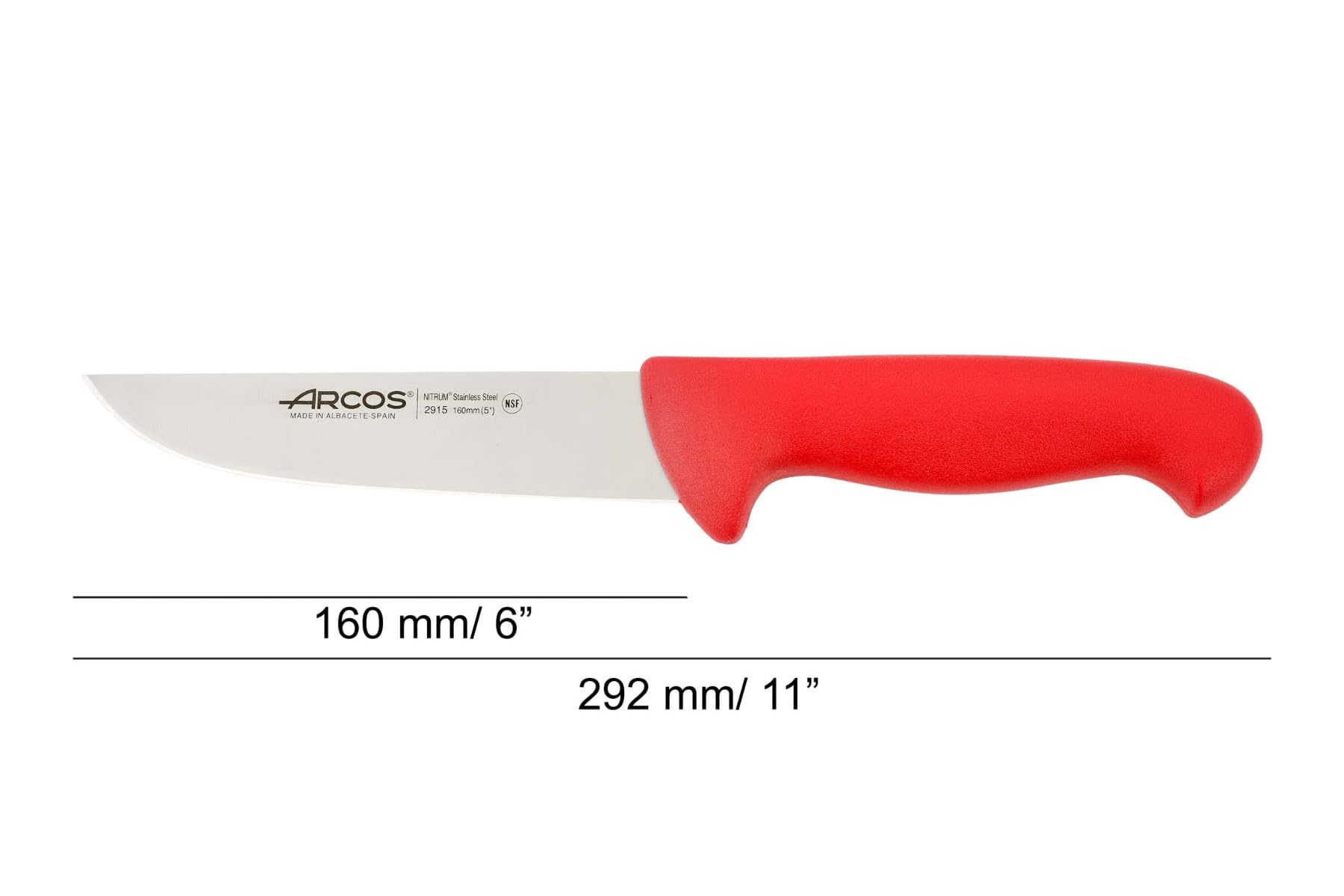 Arcos Ausbeinmesser Serie 2900 – 160 Mm Nitrum Edelstahlklinge, Für Fleisch & Knochen, Spülmaschinengeeignet