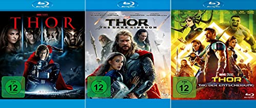 Marvel Studios Thor Bundle (Teil 1+2+3) Thor + Dark Kingdom + Tag der Entscheidung [3-Blu-ray]