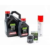 Kit Entretien Vidange pour KAWASAKI ZZR 1400 de 2006 à 2020   MTL 5100 10W40 5L