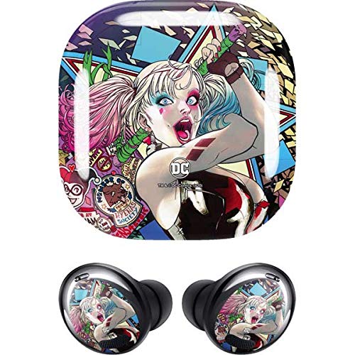 Skinit Decal Audio Skin Compatible with Samsung Galaxy Buds Pro - Officially Licensed Warner Bros Colorful Harley Quinn Design