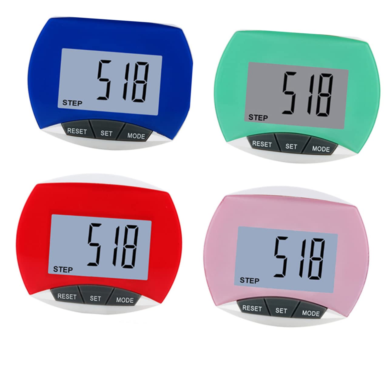 KOMBIUDA Step Counter Pedometer for Sports Running Jogging Multi-Function Fitness Information Tool Sports Accessories for Men Women