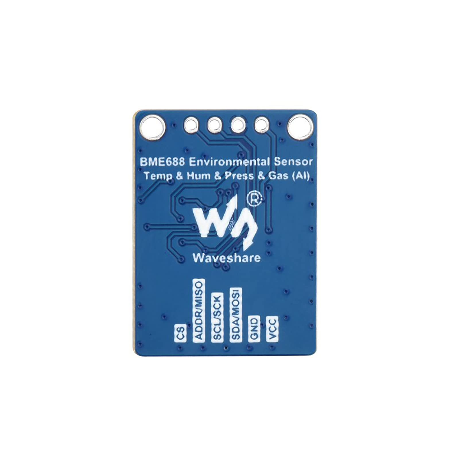 BME688 Environmental Sensormodule, temperatuurvochtigheid, barometrische drukgassensor, I2C/SPI, AI-functie, voor Raspberry Pi, Arduino, ESP32, Pico, 3,3 V/5 V compatibel
