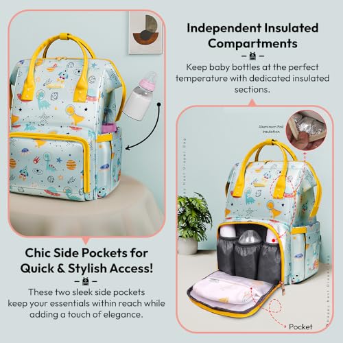 Image of StarAndDaisy Diaper Bag for Mothers for Travel /Diaper Bag, 28L Waterproof Baby Bag for Mother Travel with 15 Multipurpose Pockets