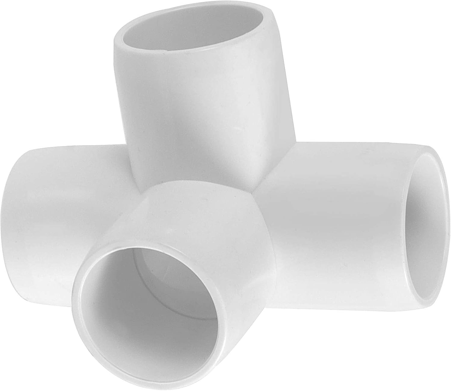 20 Pack 4-Way 1 Inch PVC Elbow Fitting, PVC Pipe Connectors for Greenhouse Shed Pipe Fittings