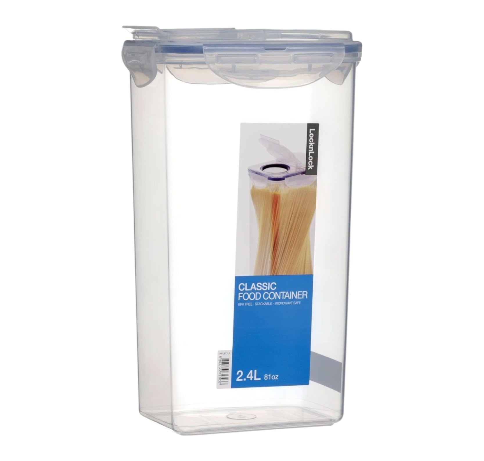 Locknlock Transparent Lock & Lock Airtight Rectangular Tall Food Storage Container With Flip Lid (10.14-Cup)