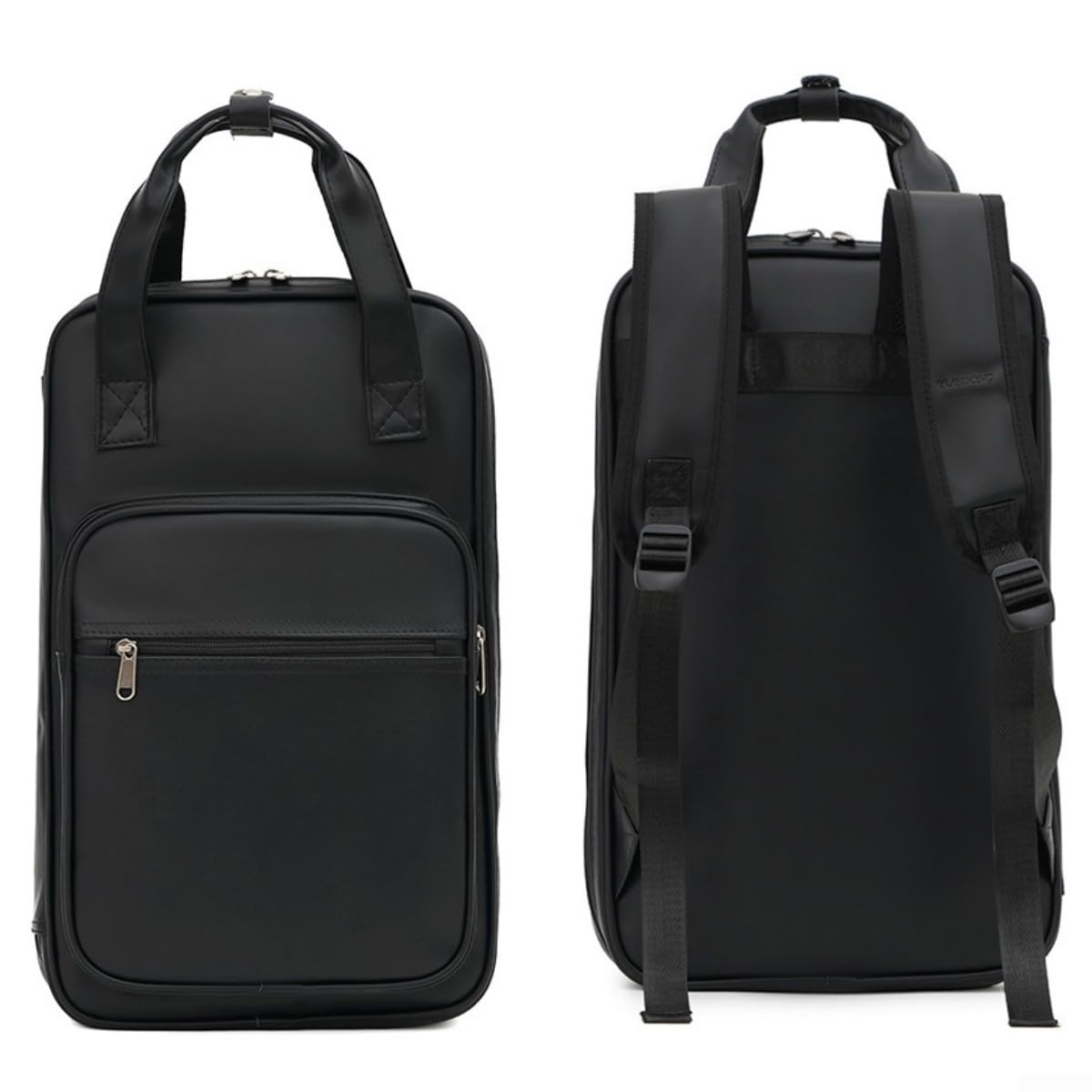 Borsa per bacchette in pelle, porta batteria spessa con tracolla, per libri di musica, studenti, insegnanti, batteristi, accessori (marrone)
