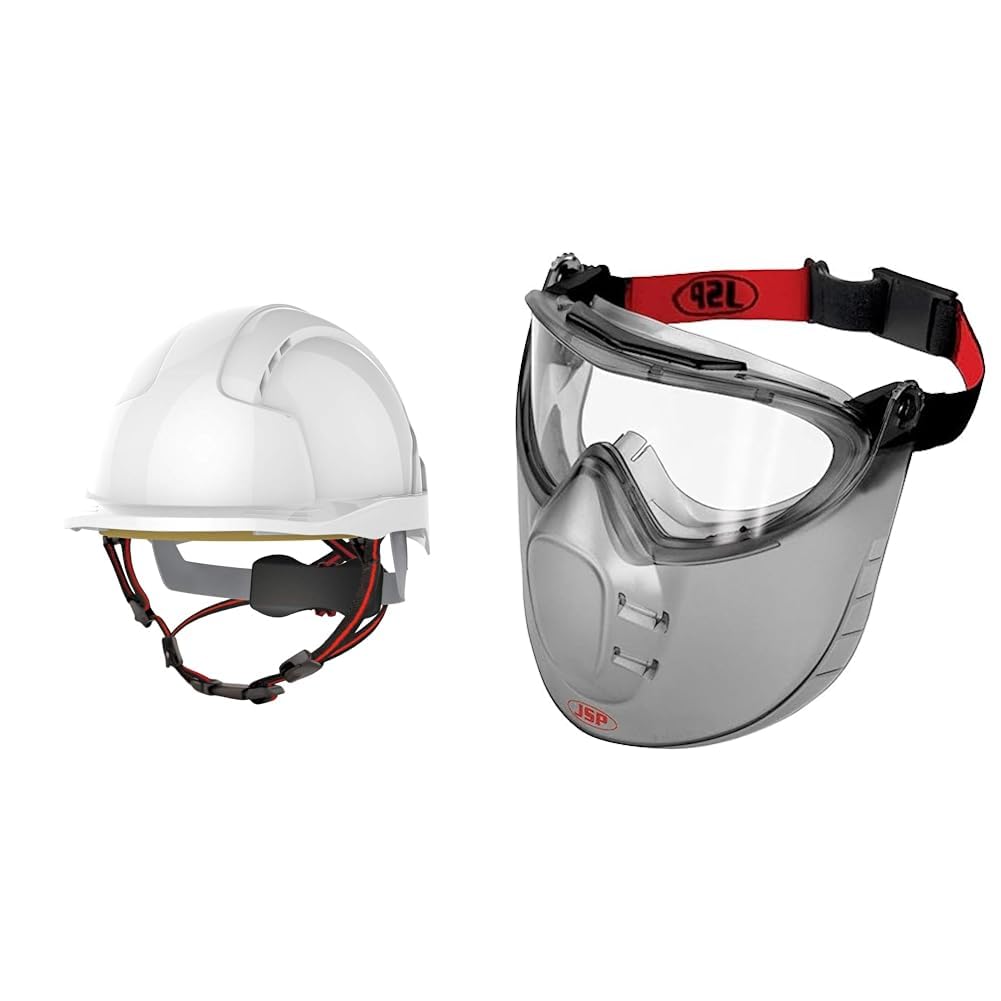 JSPEVO Lite Skyworker - White Working at Height Helmet - (AJS260-000-100), one size