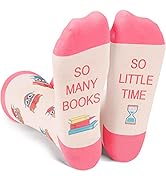 HAPPYPOP Women Reading Nurse School Alien Medical Doctor Socks, Gifts For Book Lover Teacher Dent...