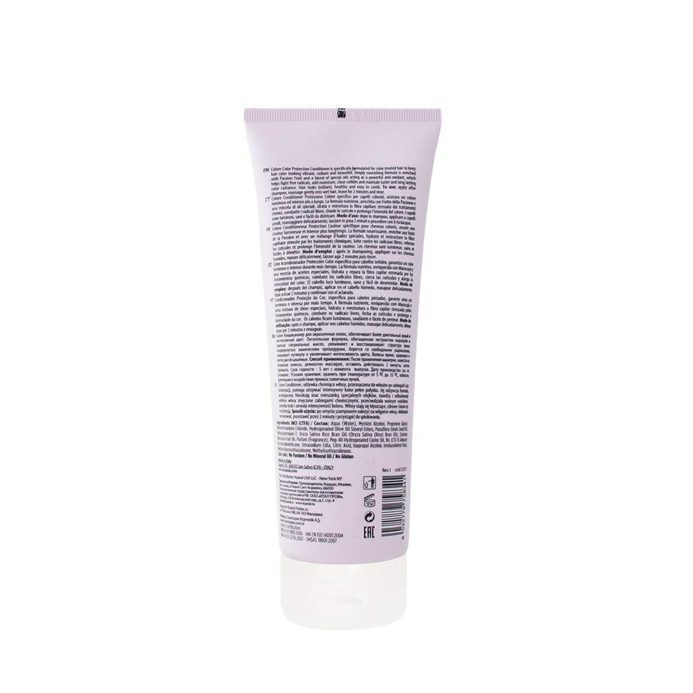 Kaaral Purify Profesjonalna odżywka, kolorowa - Odżywka do ochrony kolorów - 250 ml