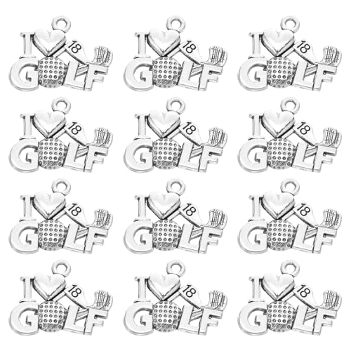 [HANABASS] ��������v�ȃS���t�`���[��20�Z�b�g �V���o�[�F�ό`���ɂ��������� DIY�L�[�`�F�[����C�������O���ɍœK�ȃS���t�e�[�}�ɂ����y���_���g�`���[��