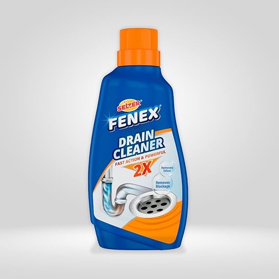 Selzer Drain Cleaner | Drain Cleaner removes clogs, Blockages in Washbasin, Septic Tank, Sinks, Pipes | 2x Fast Action & Powerful | Remove tough stains | Removes blockages | Drain Cleaner - 500gm