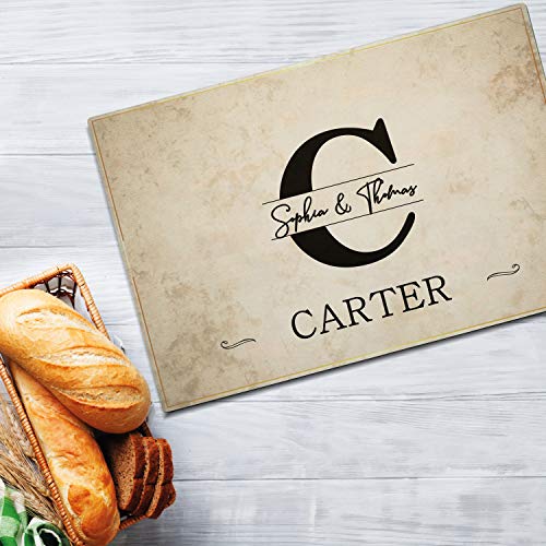 Tabla de cortar de vidrio templado personalizada 11 x 8 pulgadas miniatura 4