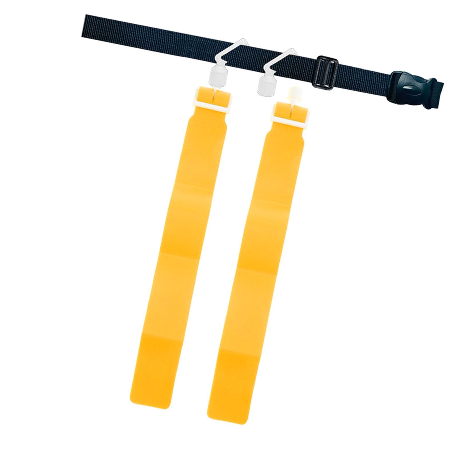 Colcolo Football Belt Flag Rugby Tag Belt Flag, Sports Versatile Training Kids Adults Games Equipment Supplies Detachable Adjustable, Yellow