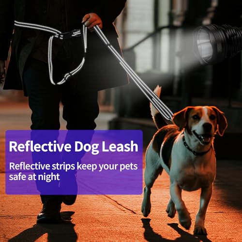 Kazazoo Hands-Free Dog Leash Adjustable Length 5-8Ft, Waist for Dog Walking, Running for Small &Medium Dogs with Reflective Strips, Ballistic Nylon, Waist Belt, Lightweight Black by kazazoo - Image 8