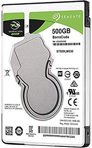 Seagate ST500LM030 - Disco rigido interno 6,35 cm (2,5), 500 GB Barracuda Bulk SATA III (ricondizionato)