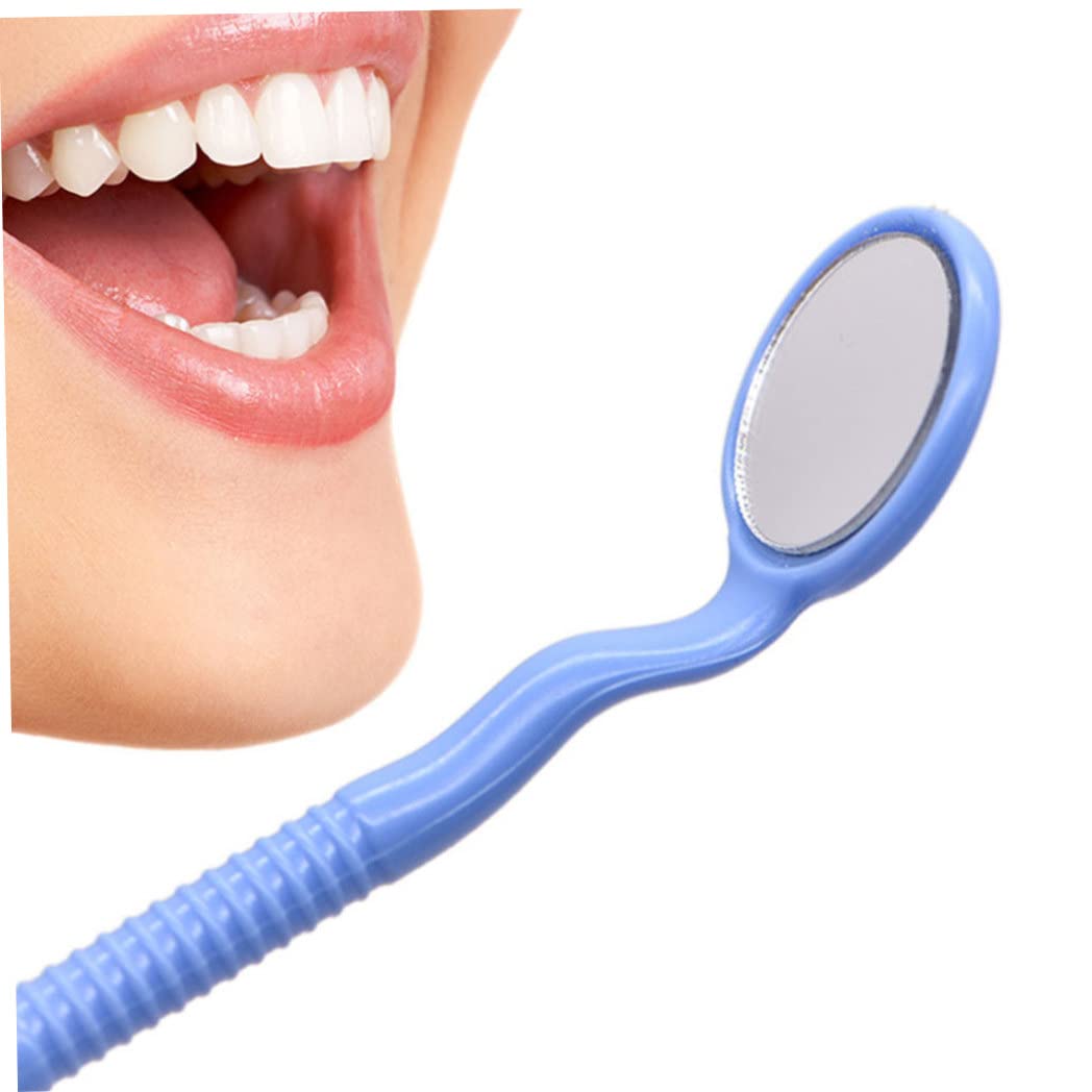 Miroir buccal jetable, Miroir Dentaire 100 pièces Outils dentaires Portables Anti-buée jetables avec poignée antidérapante en PC Outil de Retrait léger 6, 30x0, 79 Pouces Couleur aléatoire