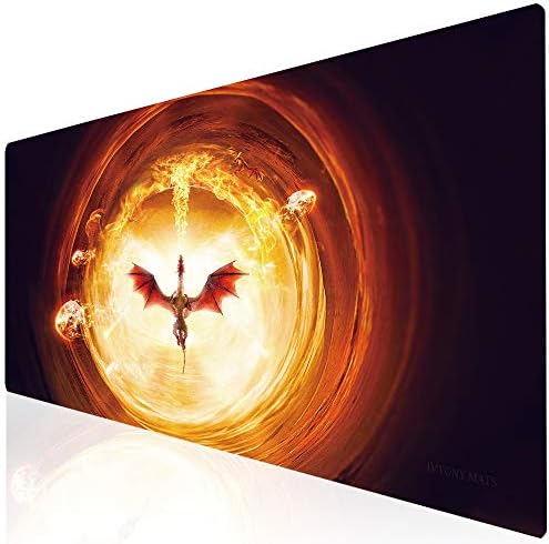 Imegny Extended Gaming Mouse Pad, Mouse Mat for High DPI Professional Gaming Quality (Type1 35.415.7Inch, huoniao020)