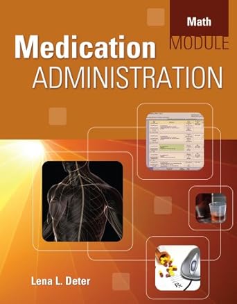 Math Module for Deter's Medication Administration: 9781435481756 ...