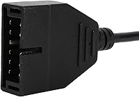 Vista 9 de Adaptador de diagnóstico OBD2 de 12 pines a 16 pines para herramientas de reparación automática de vehículos, adaptador de herramienta