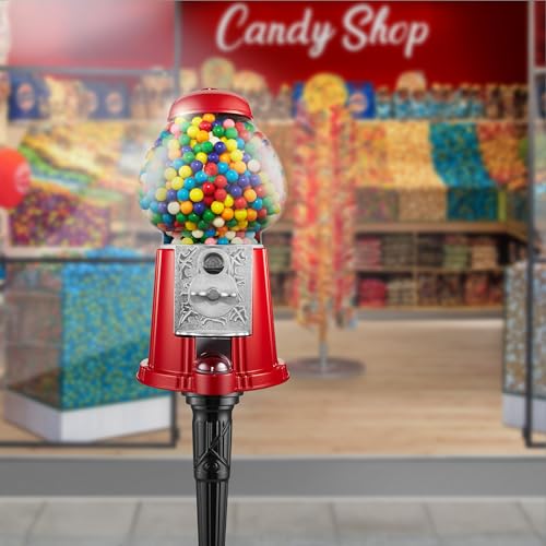 Olde Midway GBL-336-RED 15 Inch Gumball Machine With Stand thumb #1