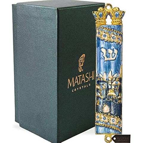 Matashi Hand Painted Mezuzah Cover