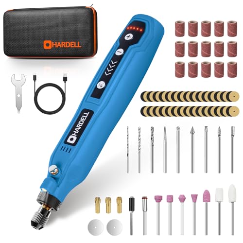 HARDELL Cordless Mini Rotary Tool Kit, 5-Speed...