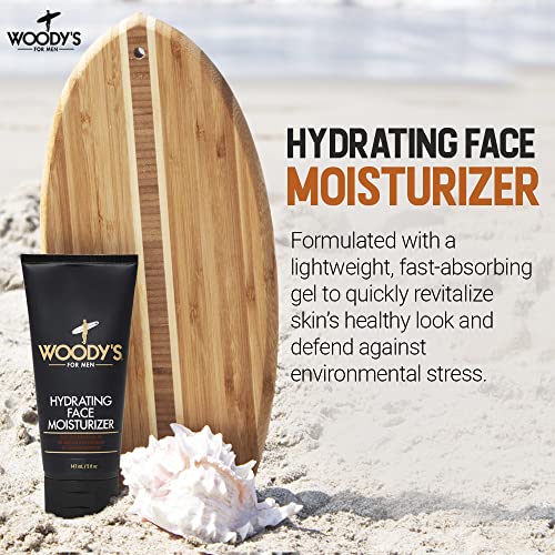 Woody's Face Moisturizer for Men with Menthol - Hydrating Daily Facial Lotion for Dry Skin, Anti-Aging Face Cream, Mens Skin Care, 5 fl oz - Image 3
