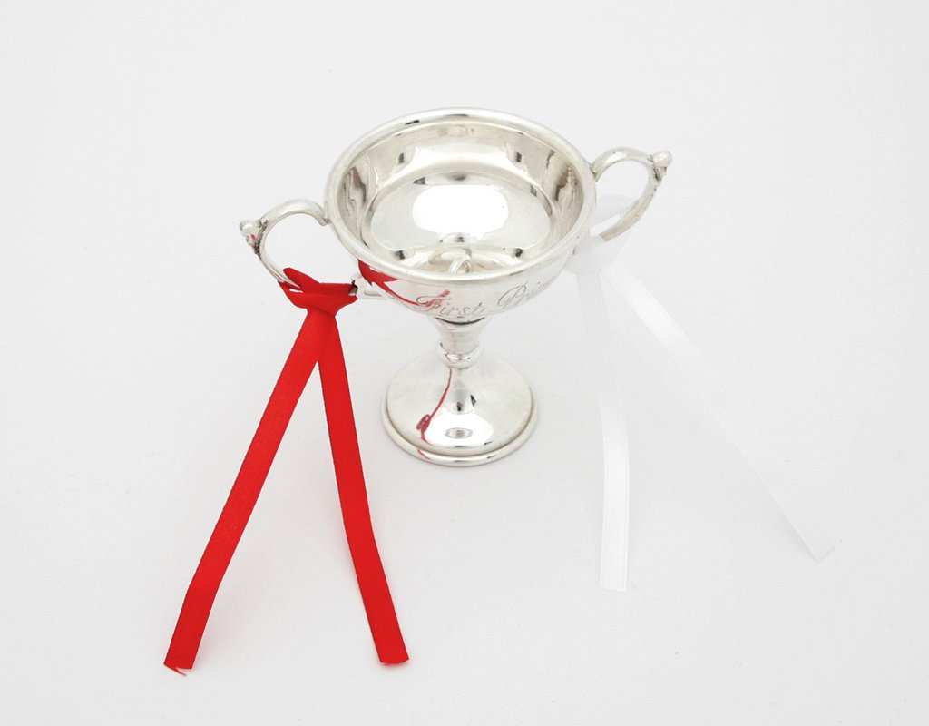 Pokal Trophée en métal argenté avec Gravure personnalisée pour Enfant Inscription en Allemand Bester Papa Mama der Welt Flyer