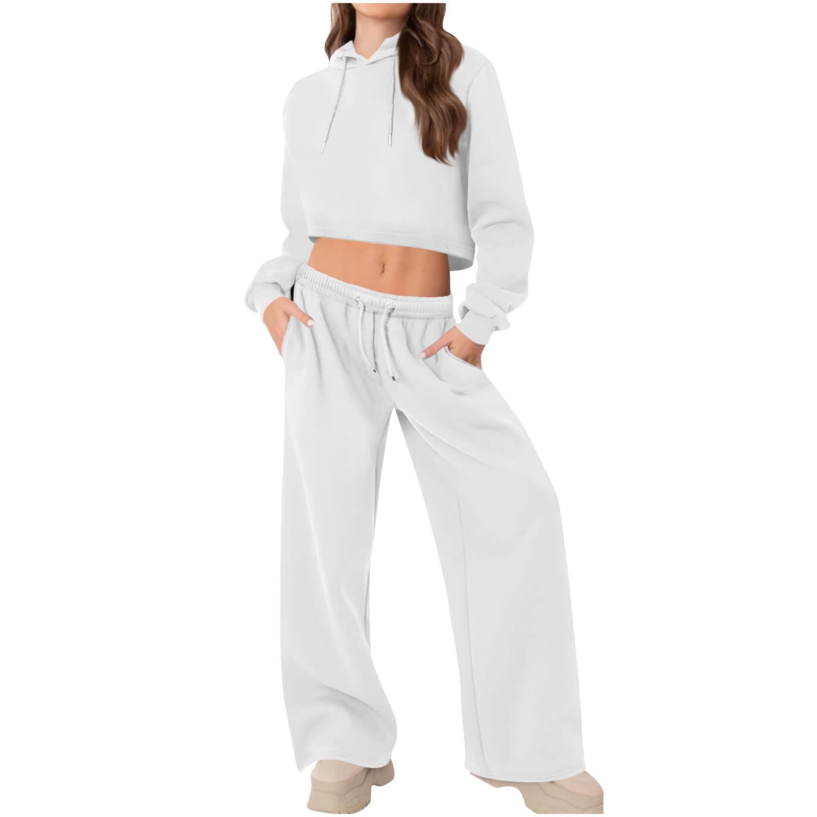 Générique Set di 2 pezzi da donna in cotone con top e pantaloni, abbigliamento casual comodo, chic a maniche corte, abbigliamento estivo comfort, set coordinato due pezzi A140