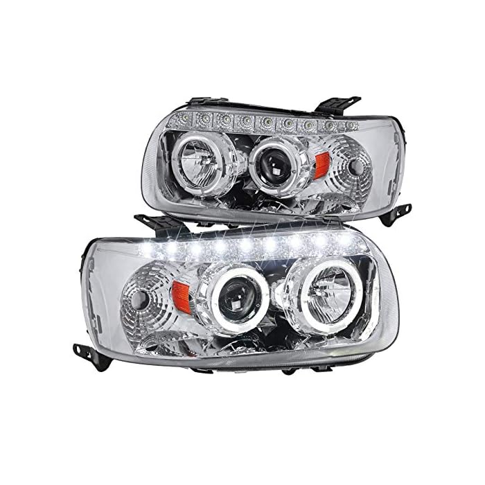 Buy SpecD Tuning 2LHPECAP05RS Chrome Projector Headlight (With Amber
