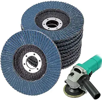 MYOYAY 50 Pack Aluminum Oxide Flap Disc - 40 grit Industrial Abrasive Flap Sanding Disc, High Density Industrial Abrasive Grinding Wheel,5