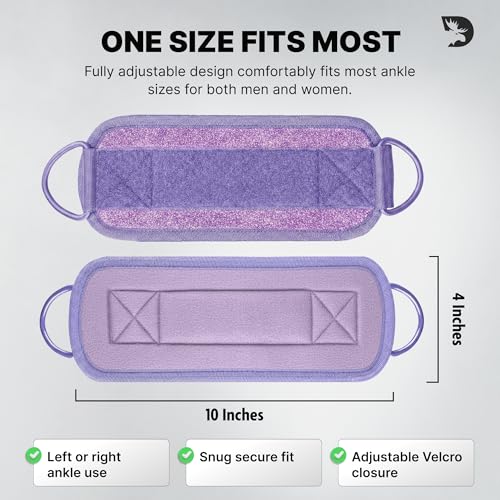 Image of DMoose Ankle Strap for Cable Machine - One Size Fit with Premium Padding, Workout Kickback Ankle Cuffs, Ankle Bands for Working Out, Booty Workouts, Leg Extension, Hip Abductors & Lower Body Exercises