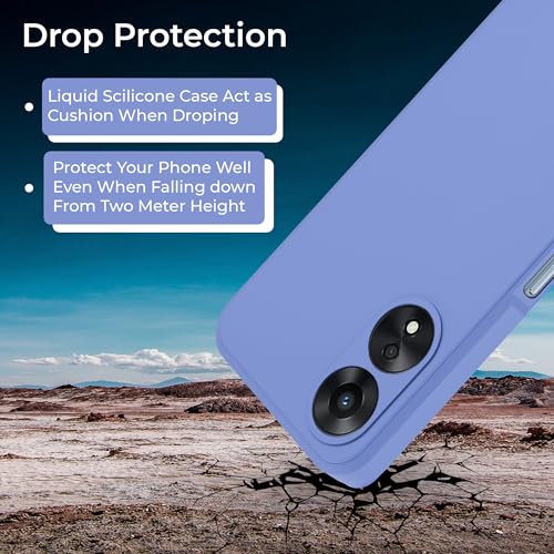 Image of A rtistque Back Cover Case for Oppo A78 5G with Camera Protection | Shockproof TPU | Stylish Protective Design | Slim Fit | Ultra Matte | Oppo A78 5G Back Cover - Blue